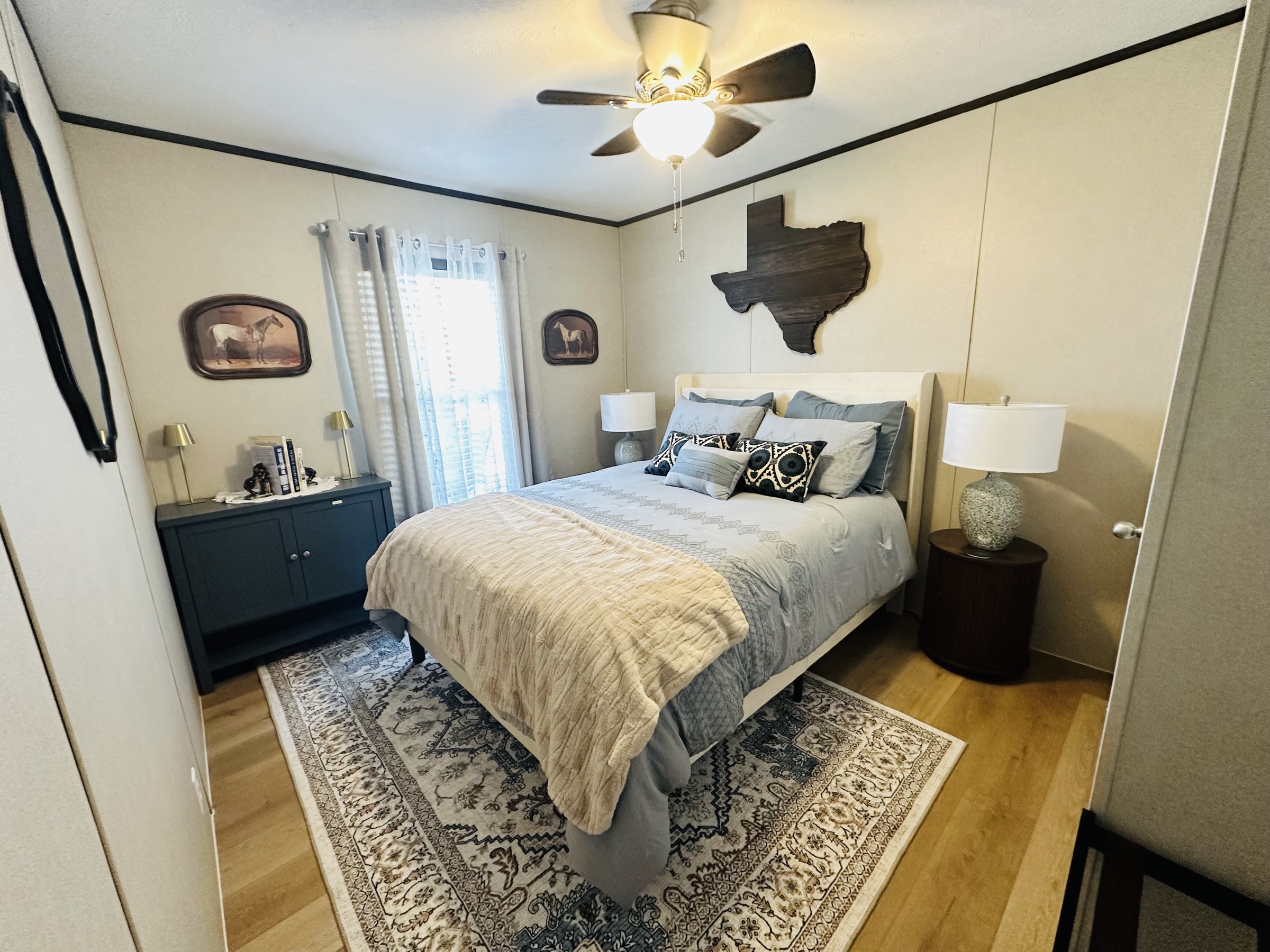 Guest bedroom with Hill Country touches
